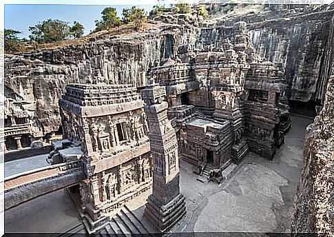 Ellora temples in India, magnificent