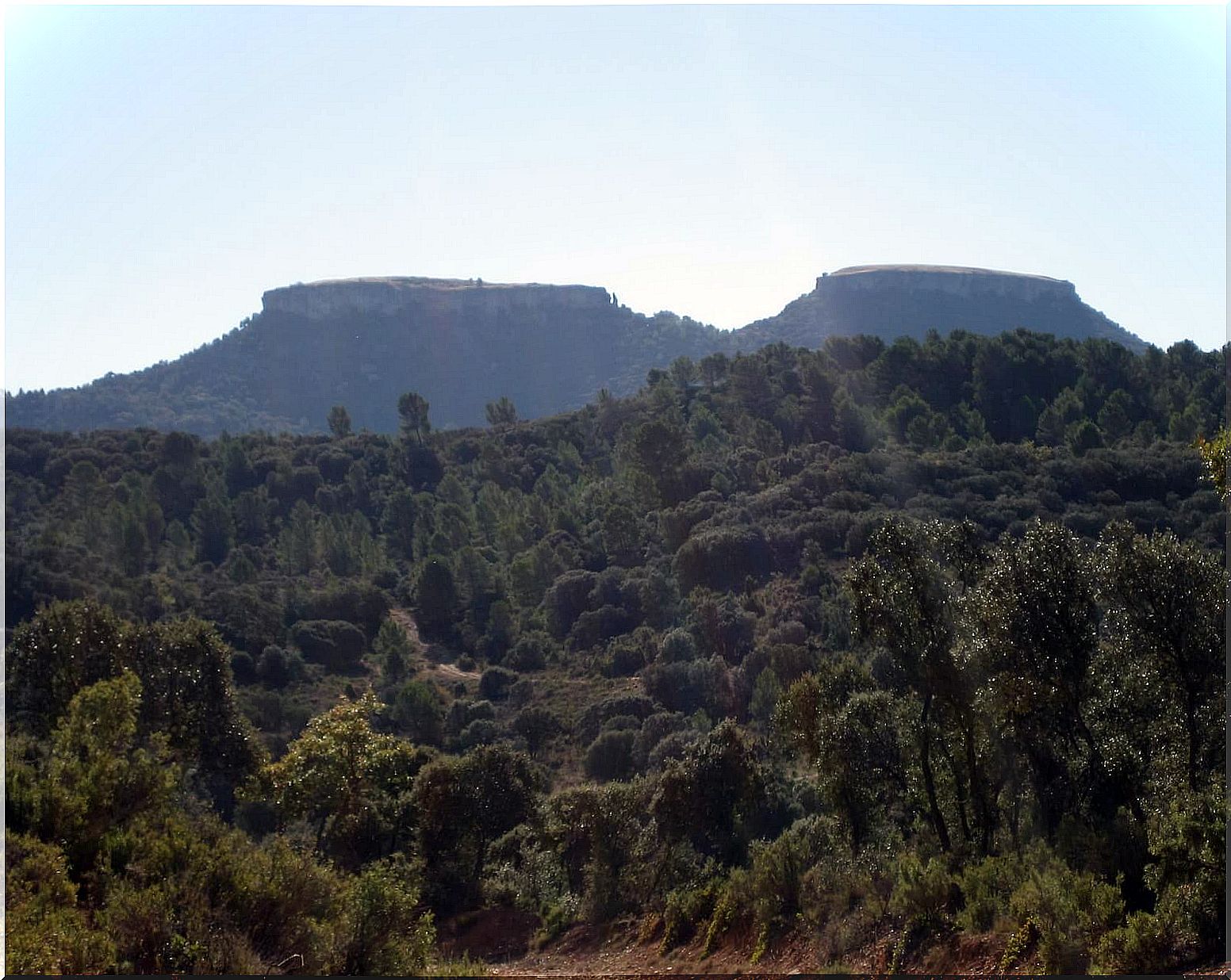 The Tits of Viana, the twin hills of La Alcarria