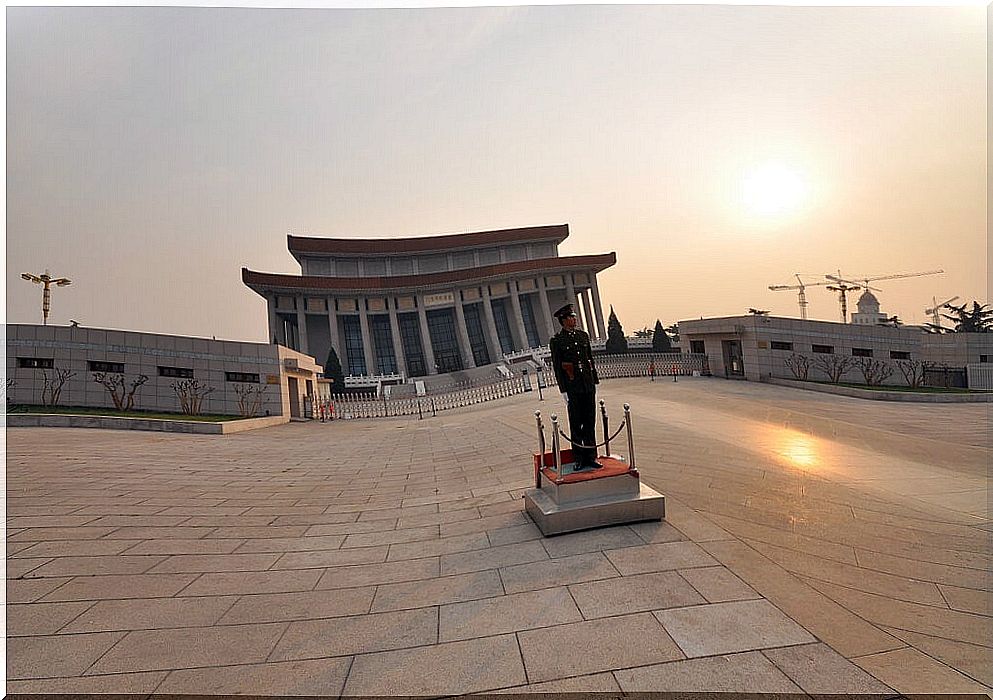 Mao's Mausoleum in Tiananmen Square