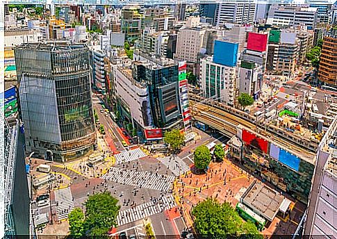 Tokyo street in Japan