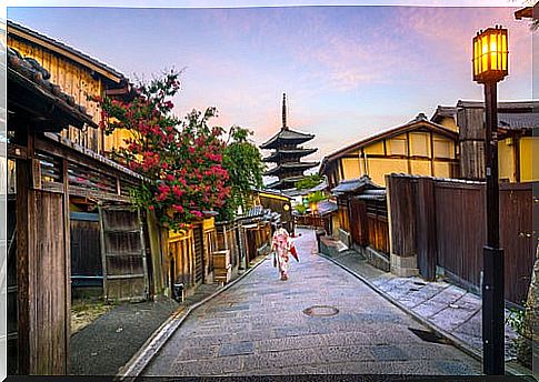 Travel to Japan, Kyoto street