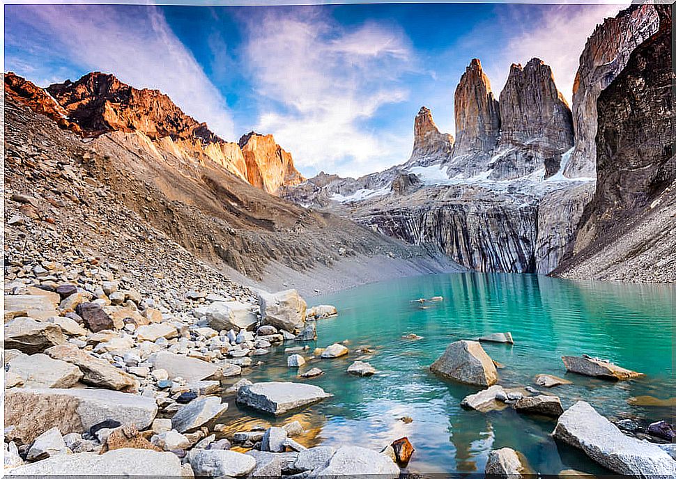 Lagoon in Torres de Paine