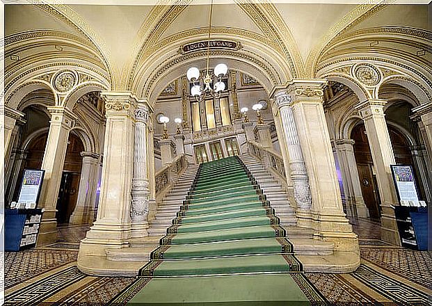 Main staircase of the Vienna State Opera