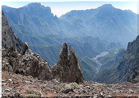 Caldera de Taburiente on the island of La Palma