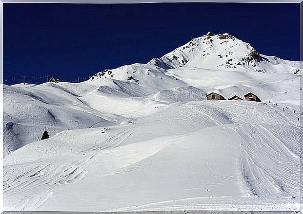 Arosa ski resort in Switzerland