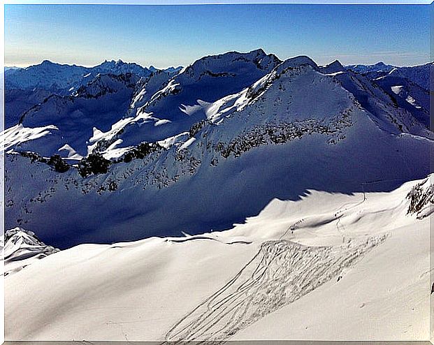 Andermatt ski resort in Switzerland