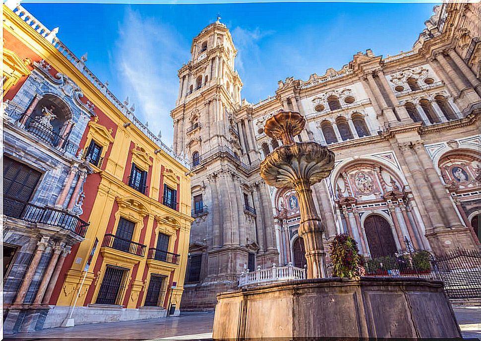 We visit the cathedral of Malaga on the Costa del Sol