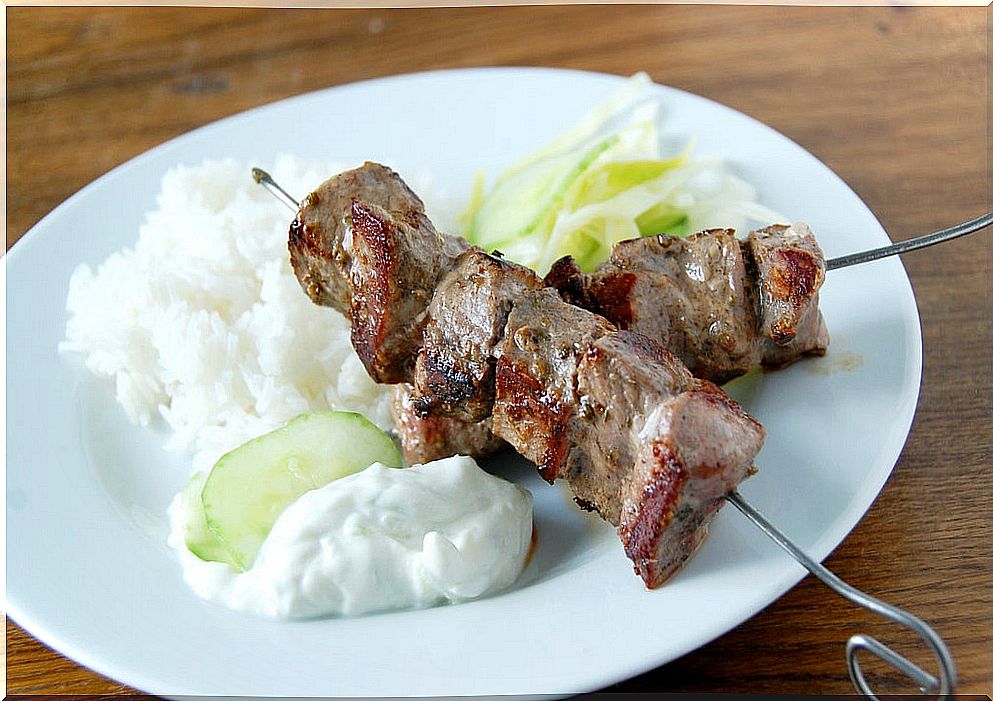 Souvlaki, one of the best Greek dishes